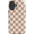 Neutral Checkered iPhone 16 Plus Magsafe Impact Case